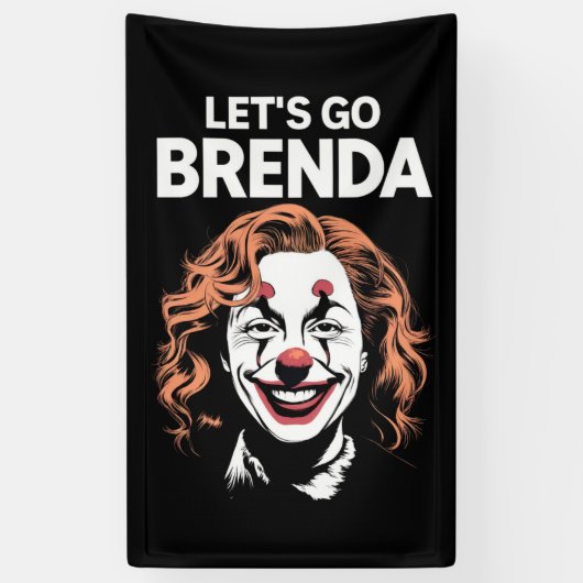 Kamala Clown Laten we gaan Brenda Spandoek (Verticaal)