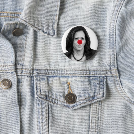 Kamala Clown-toets Ronde Button 5,7 Cm (In situ)