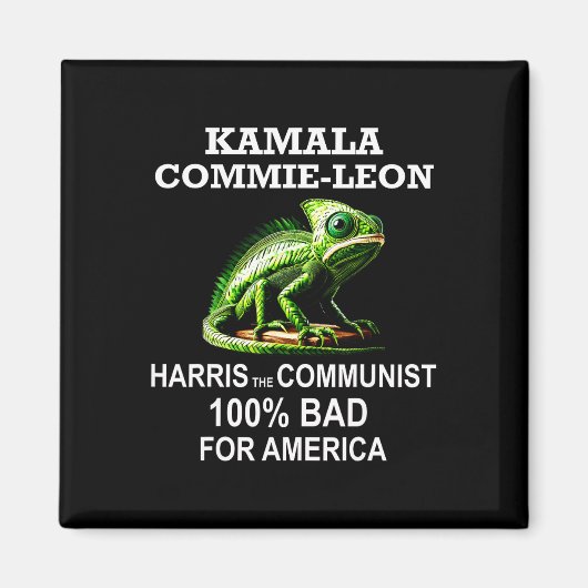 Kamala Commie Leon Commieleon Communist Ha Magneet (Voorkant)