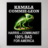Kamala Commie Leon Commieleon Communist Ha Poster (Voorkant)