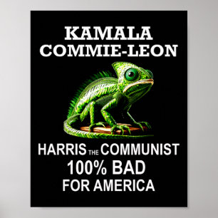 Kamala Commie Leon Commieleon Communist Ha Poster