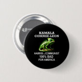 Kamala Commie Leon Commieleon Communist Ha Ronde Button 5,7 Cm (Voorkant /achterkant)