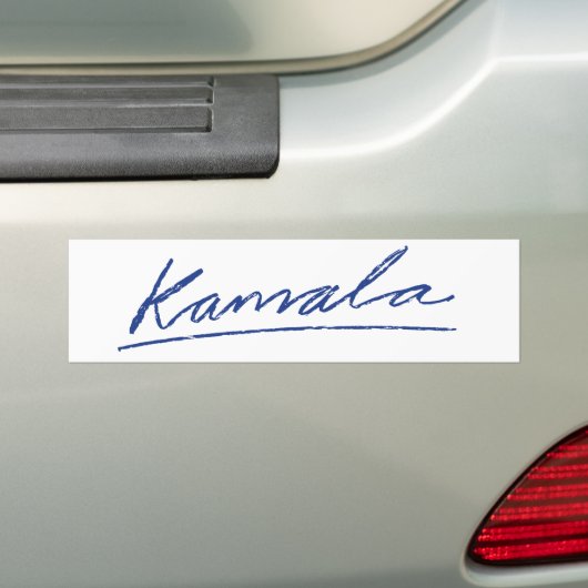 Kamala Cursive Bumpersticker (Op auto)