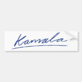 Kamala Cursive Bumpersticker (Voorkant)