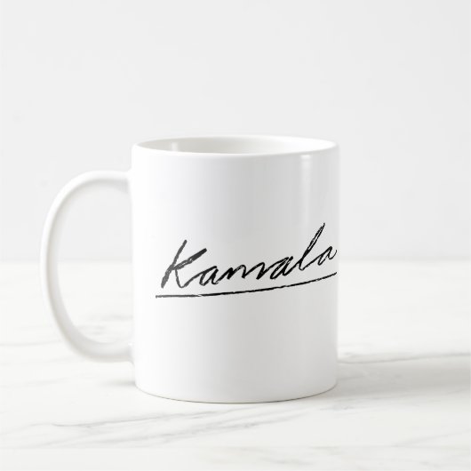 Kamala Cursive Signature Koffiemok (Links)