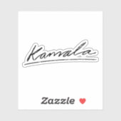 Kamala Cursive Signature Sticker (Vel)