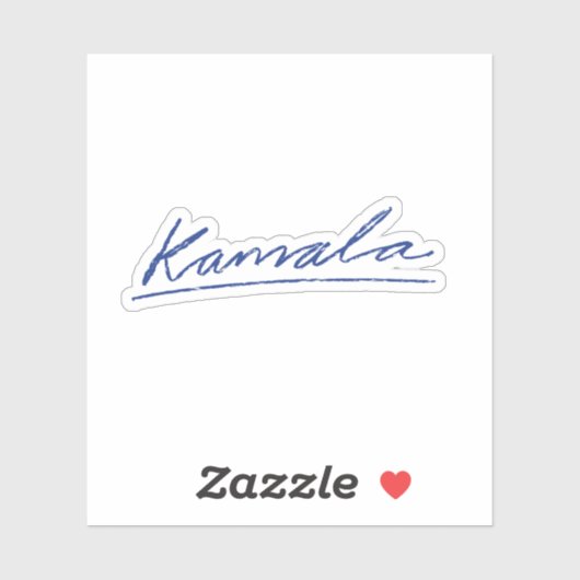Kamala Cursive Sticker (Vel)