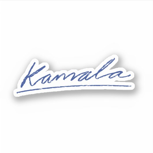 Kamala Cursive Sticker (Voorkant)