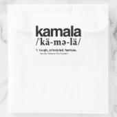 Kamala Definition - Robuuste krachtpatser Vierkante Sticker (Tas)