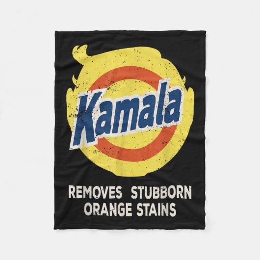 Kamala detergent verwijdert hardnekkige Oranje vle Fleece Deken (Voorkant)