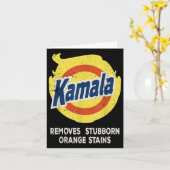 Kamala detergent verwijdert hardnekkige Oranje vle Kaart (Gele Bloem)