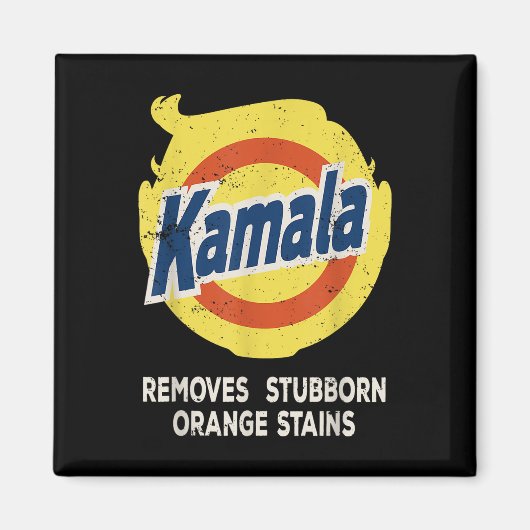Kamala detergent verwijdert hardnekkige Oranje vle Magneet (Voorkant)