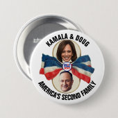 Kamala & Doug 2020 Ronde Button 7,6 Cm (Voorkant /achterkant)