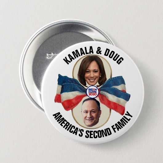 Kamala & Doug 2020 Ronde Button 7,6 Cm (Voorkant /achterkant)