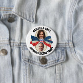 Kamala & Doug 2020 Ronde Button 7,6 Cm (In situ)