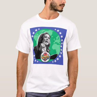 Kamala: een wereldwijde stem van leiderschap t-shirt