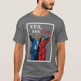 Kamala en Barack Obama steunen verkiezingen 2024 T-shirt