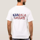 Kamala en USA in vlagkleuren T-shirt (Achterkant)
