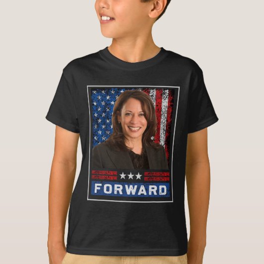 Kamala Forward President Kamala Harris Wheimer 202 T-shirt (Voorkant)