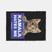Kamala Haat Me Pro-Trump 2024 Conservatief Patrio Fleece Deken (Voorkant (Horizontaal))