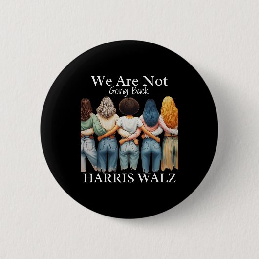Kamala Haris Waltz 2024 Mevrouw de Voorzitter Wij  Ronde Button 5,7 Cm (Voorkant)