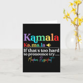 Kamala Hariss La als dat te moeilijk is om uit te  Kaart (Gele Bloem)