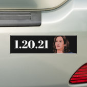 KAMALA HARRIS: 1.20.21 BUMPERSTICKER (Op auto)