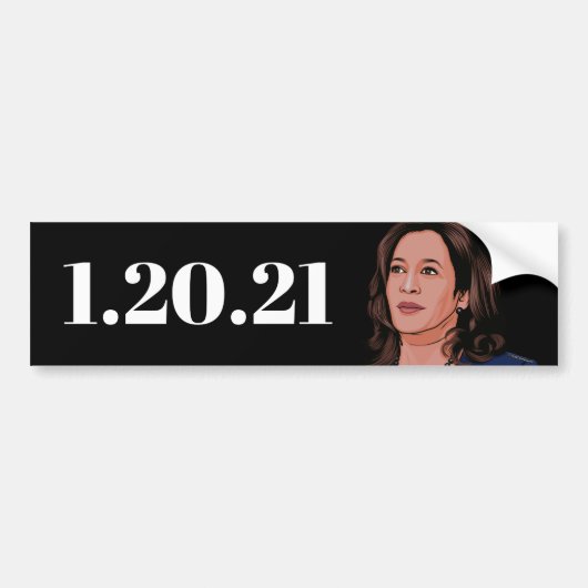 KAMALA HARRIS: 1.20.21 BUMPERSTICKER (Voorkant)