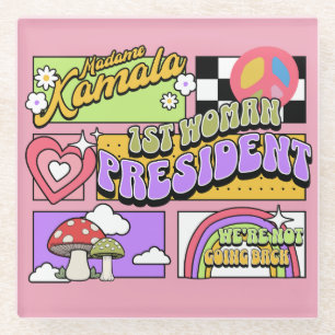 Kamala Harris 1e vrouw President Inauguratie Glazen Onderzetter