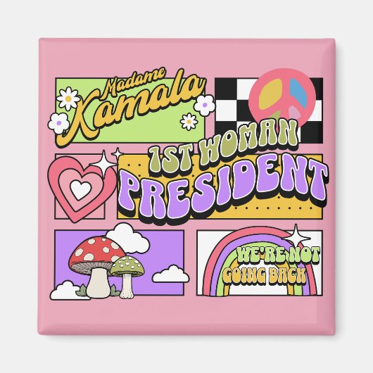 Kamala Harris 1e vrouw President Inauguratie Magneet (Voorkant)