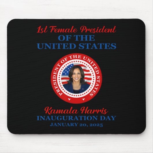 Kamala Harris 1e Vrouw President Inauguratie Pa Muismat (Voorkant)