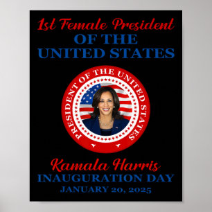 Kamala Harris 1e Vrouw President Inauguratie Pa Poster