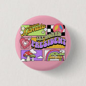 Kamala Harris 1e vrouw President Inauguratie Ronde Button 3,2 Cm (Voorkant)