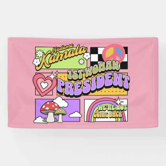 Kamala Harris 1e vrouw President Inauguratie Spandoek (Horizontaal)