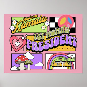 Kamala Harris 1e vrouwelijke president inauguratie Poster