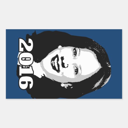 KAMALA HARRIS 2016 Kandidaat Rechthoekige Sticker (Voorkant)