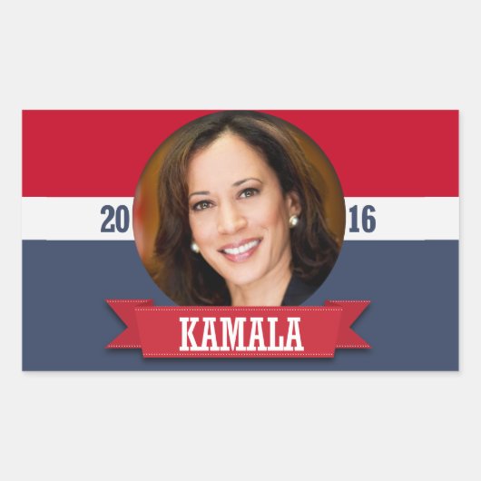 KAMALA HARRIS 2016 RECHTHOEKIGE STICKER (Voorkant)