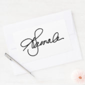 Kamala Harris 2020 Autograaf Rechthoekige Sticker (Envelop)