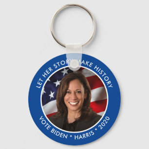 Kamala Harris 2020 Collectible Keepomwille Foto Sleutelhanger