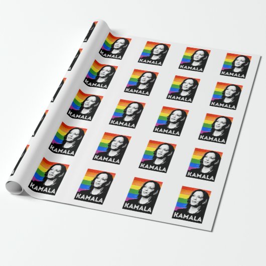 KAMALA HARRIS 2020 PRIDE POSTER CADEAUPAPIER (Uitgerold)