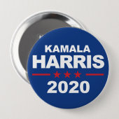 Kamala Harris 2020 - Sticker blue - Ronde Button 4,0 Cm (Voorkant /achterkant)