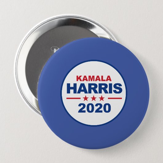 Kamala Harris 2020 - Sticker - Ronde Button 4,0 Cm (Voorkant /achterkant)