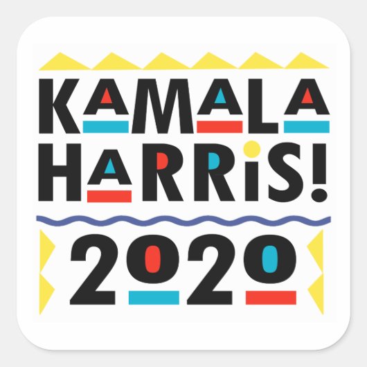 Kamala Harris 2020 Vierkante Sticker (Voorkant)