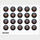 Kamala Harris 2024 1 Ronde Sticker (Vel)