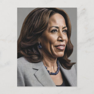 Kamala Harris 2024 1st Indian Black Melanin Sista Briefkaart