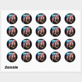 Kamala Harris 2024 2 Ronde Sticker (Vel)