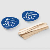 Kamala Harris 2024 Aangepaste Ornamenten Blauw Handwaaier (Niet-gemonteerd)