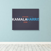 Kamala Harris 2024 als President Canvas Afdruk (Insitu (Houten vloer))
