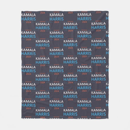 Kamala Harris 2024 als President Fleece Deken (Voorkant)