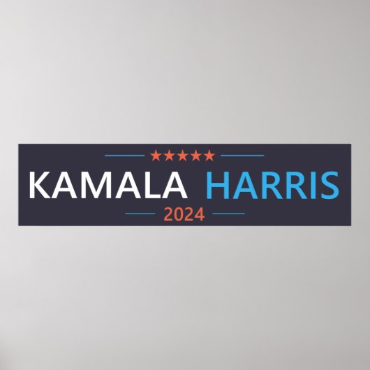 Kamala Harris 2024 als President Poster (Voorkant)